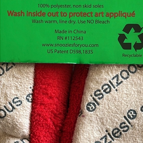 Brand New Ugly Christmas Snoozies Cozy Red Green Slippers Funny Snowman Non-Skid - Picture 7 of 12